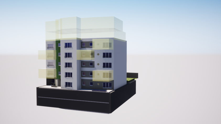 Projet de surélévation de l'immeuble existant