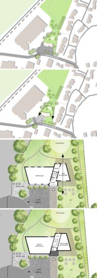 Intégrer l'équipement dans le parc par des aménagements ouverts et traversants