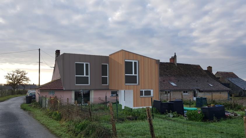 surélévation et extension ossature bois
