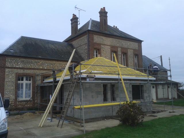 Travaux en cours (extension de la Mairie à RC)