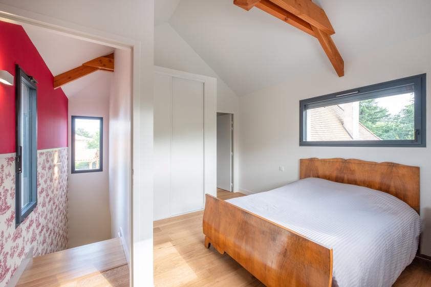 chambre charpente apparente