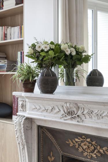 La rénovation de l'appartement fait la part belle aux existants