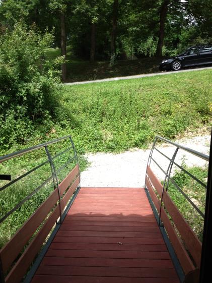 passerelle d'accès extérieure