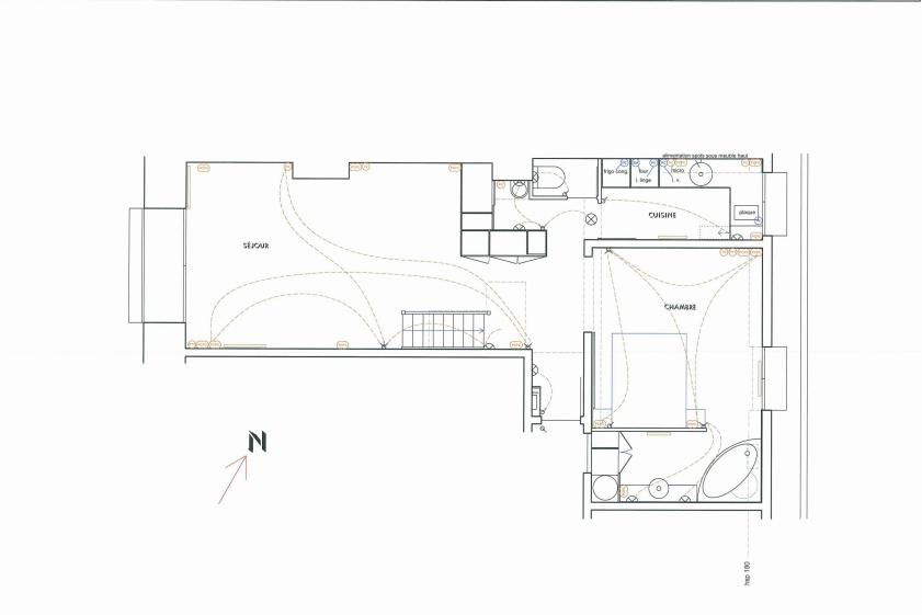 Plan d'électricité niveau bas - projet