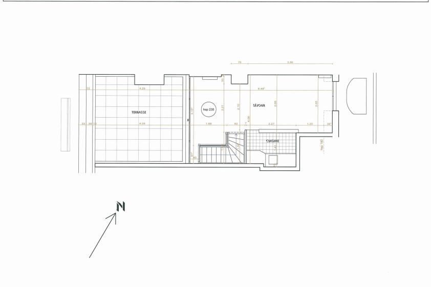Plan niveau supérieur avant travaux