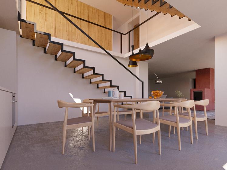 vue interne, cuisine