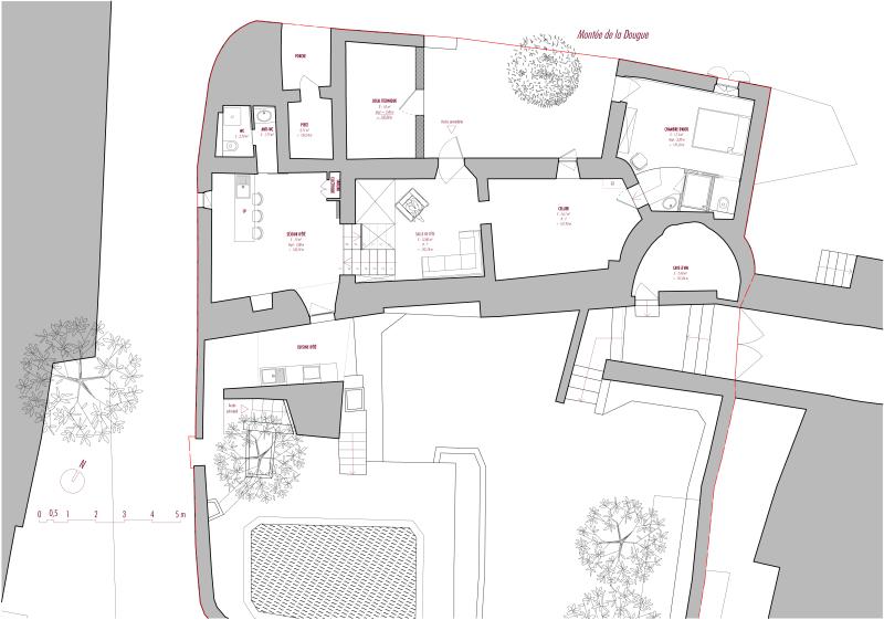 plan du rez-de-jardin