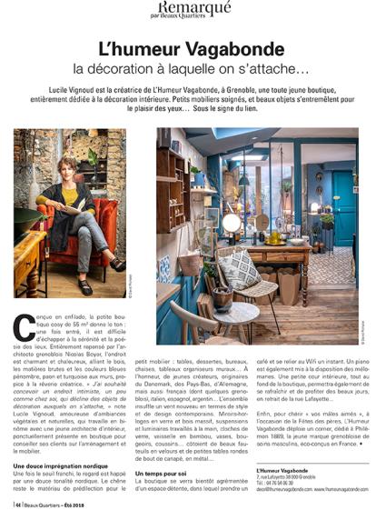Rénovation et aménagement intérieur du magasin L'Humeur Vagabonde.