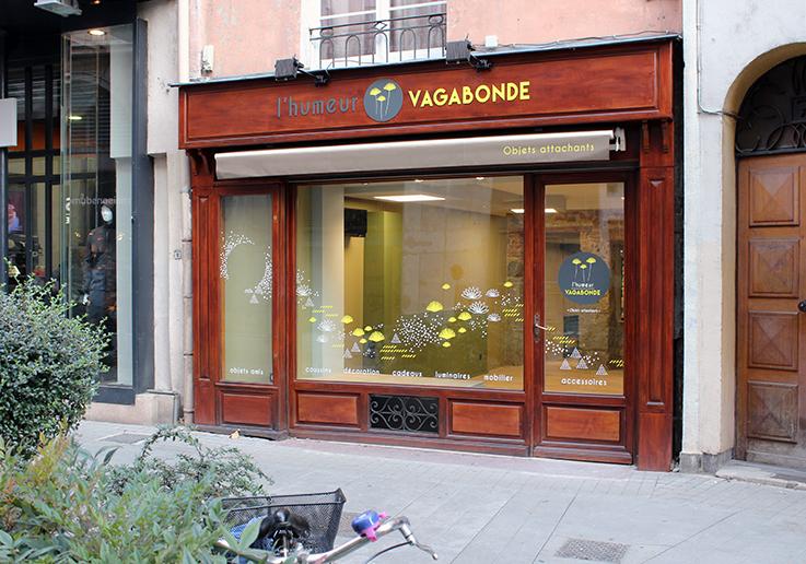 Rénovation et aménagement intérieur du magasin L'Humeur Vagabonde.