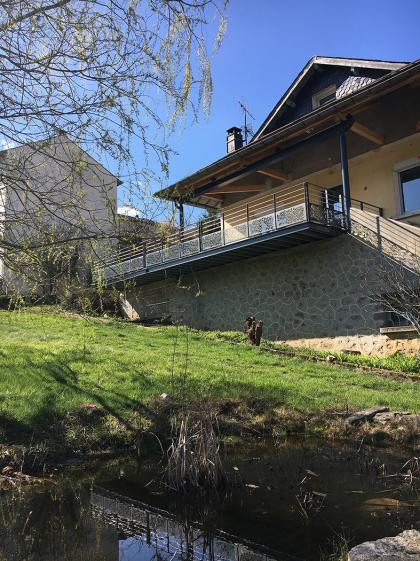 Agrandissement d'une terrasse.