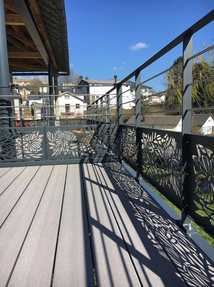 Perspective sur la terrasse