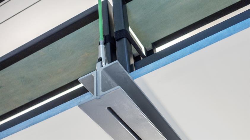 DETAIL DE LA MEZZANINE SUSPENDUE