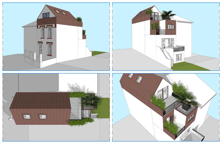 Vues 3d Projet D - non retenu (Extrait Étude de Faisabilité)