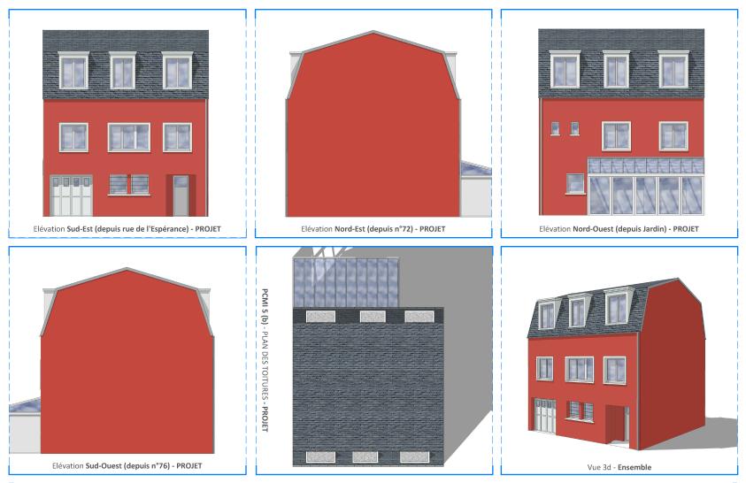 Façades & 3d (Extrait dossier Permis de Construire)
