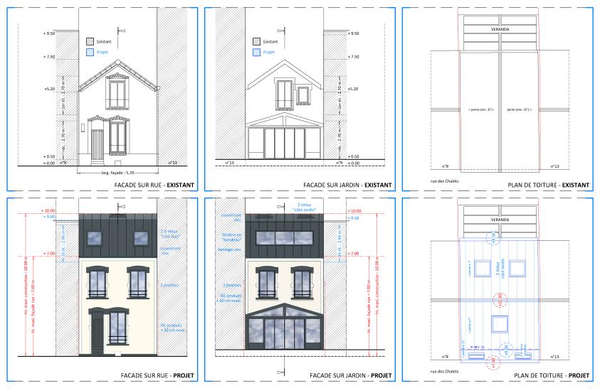 Façades (Extrait Dossier de Permis de Construire)