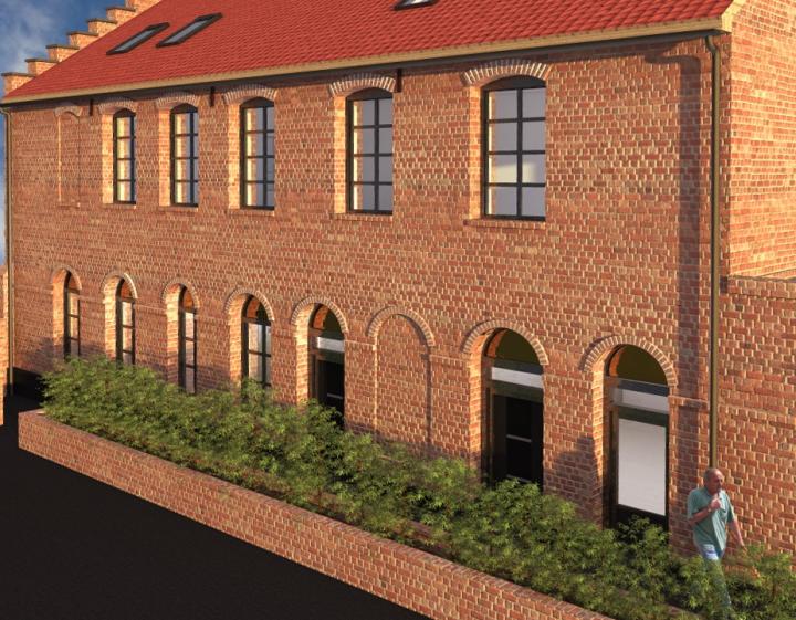 Création de logement collectifs dans une ancienne industrie et mise en accessibi