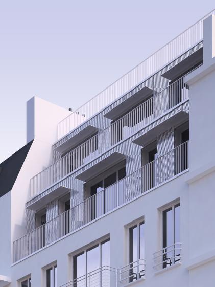 Vue du duplex en surélévation