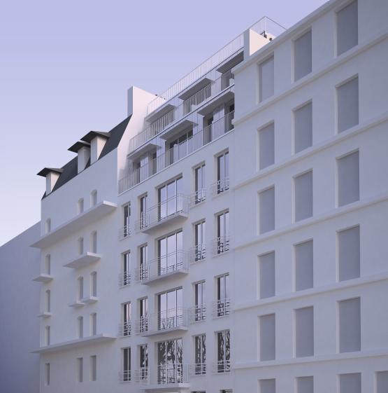 Vue depuis la rue