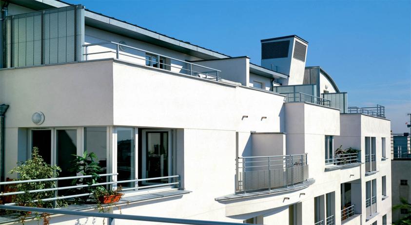 Détail façade sur cour