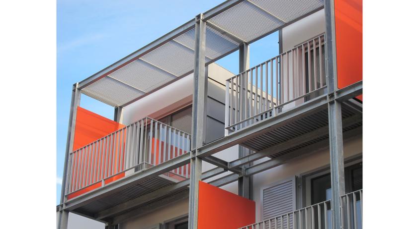 Détail façade sur cour