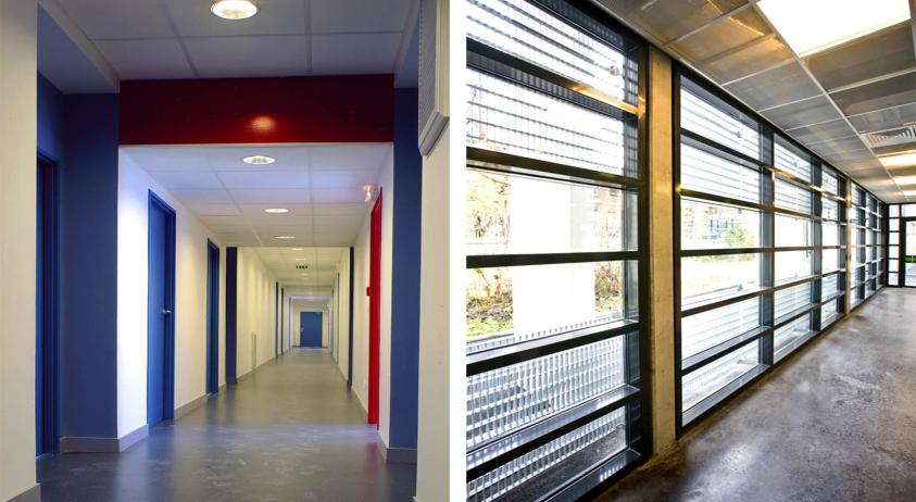 Circulations après travaux - partie accueil & partie bureaux