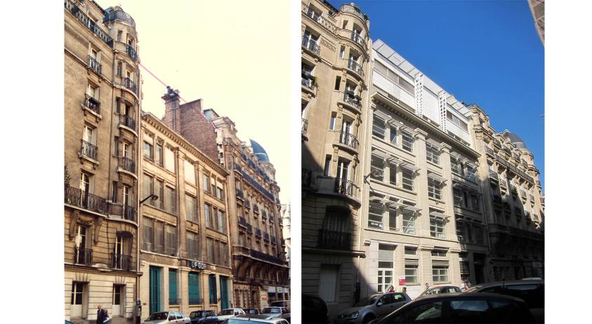 Avant-Après - Façade rue du Laos 
