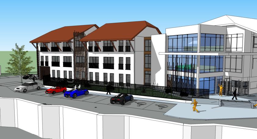 Simulation- vue depuis le parking