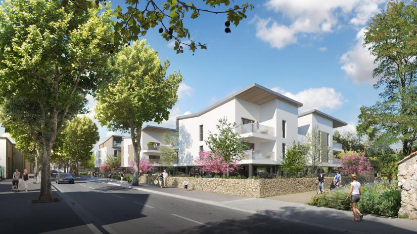 vue depuis la rue principale (D96)