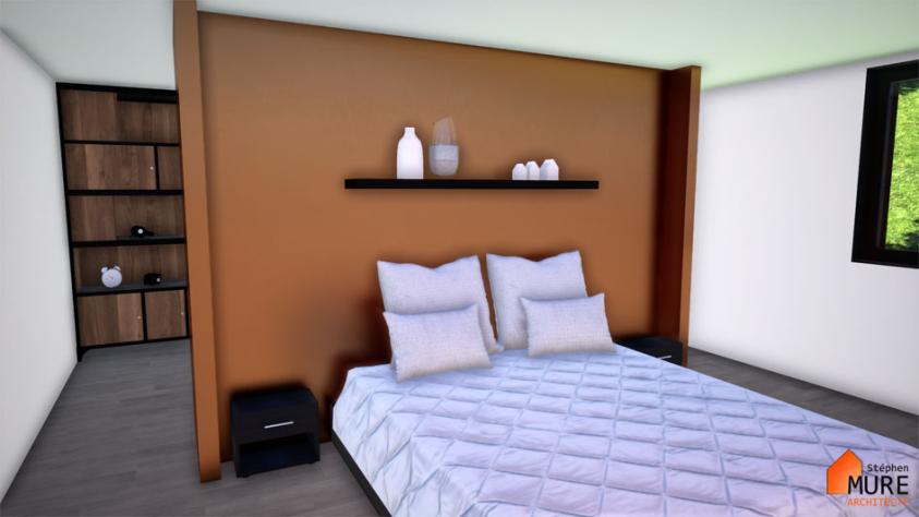 Extension d'une maison - Suite parentale avec dressing et salle de bains privati