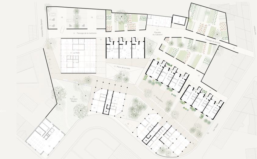 Mixité programmatique + espaces public