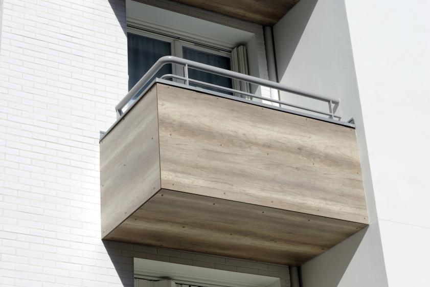 Façade du bâtiment B sur rue