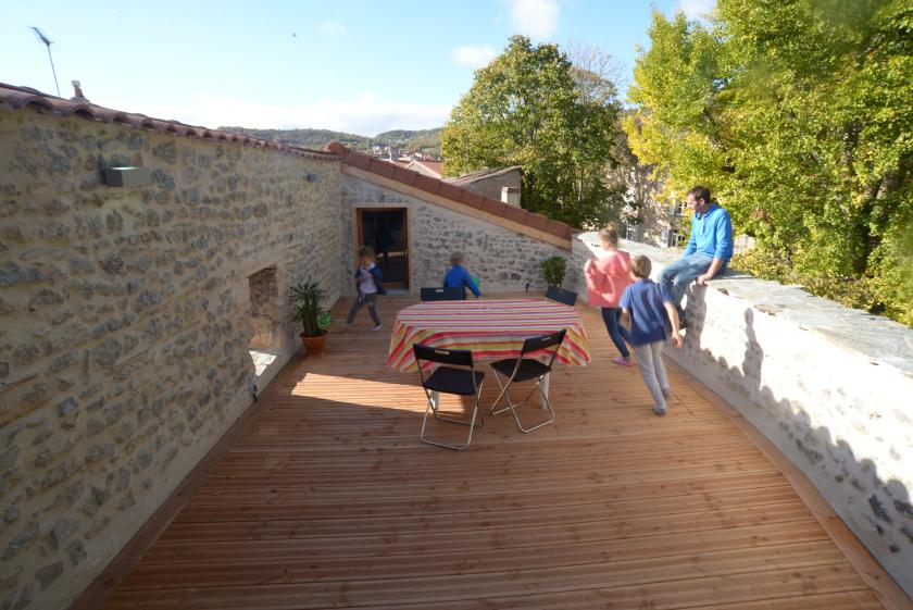 Une terrasse sur les toits