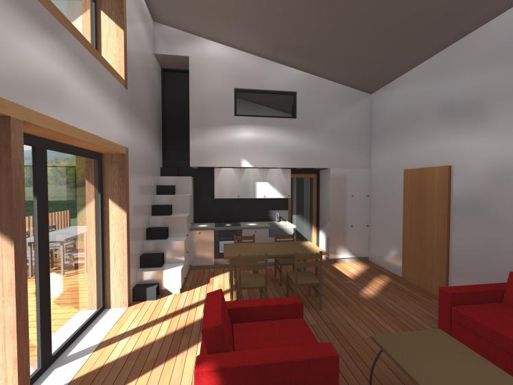 La chambre parentale en mezzanine
