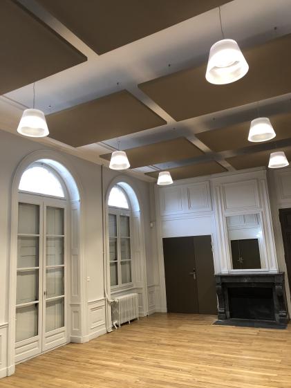 salles rénovées et absorbtion acoustique