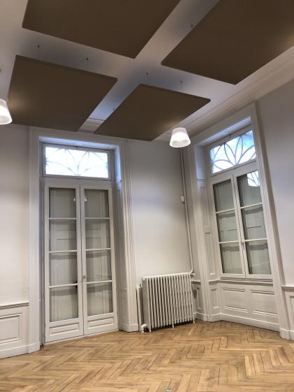 salles rénovées et absorbtion acoustique