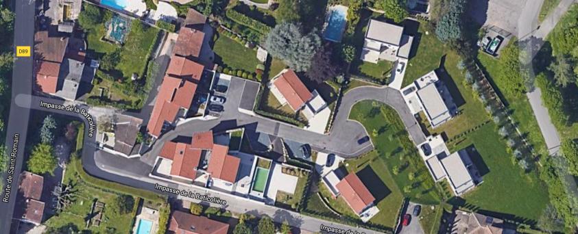 Lotissement vue aérienne