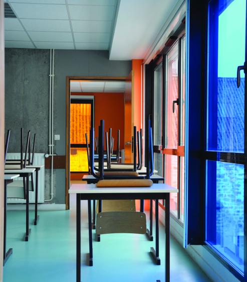 Vue salle de classe © Rouge Basilic