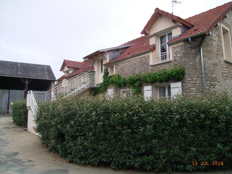 Façade sur cour après travaux