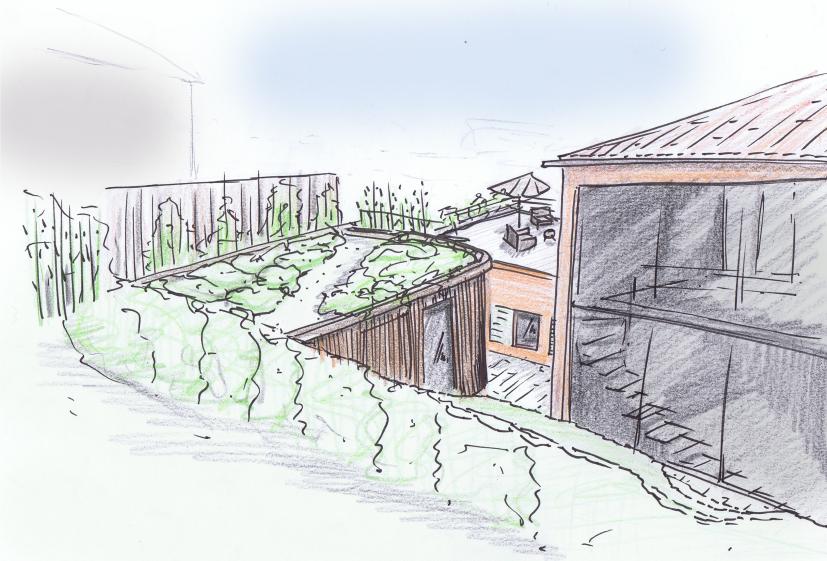 Perspective d'ambiance - GUILLAUME BEAUFOCHER architecte