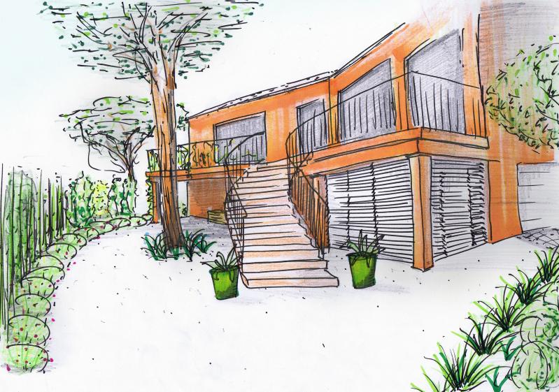 Proposition 2 - Croquis de l'espace de vie principal Est