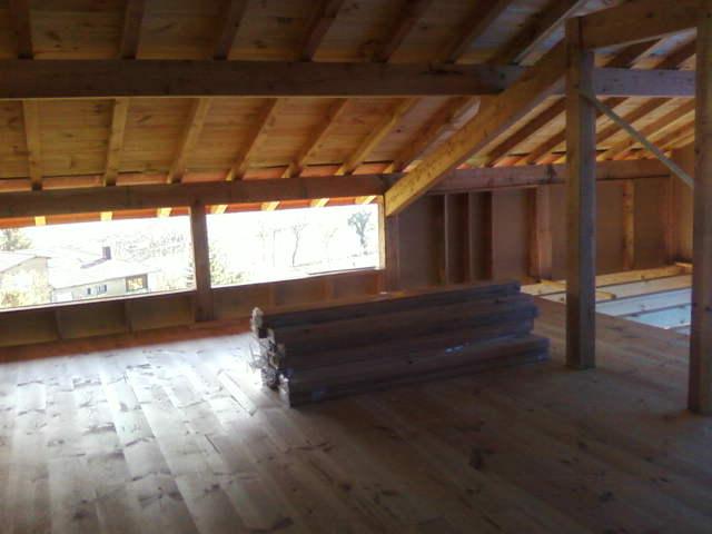 chantier : plancher en cours 