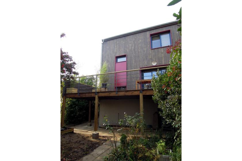 Façade arrière sur jardin