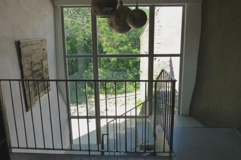 Transparence depuis l'escalier