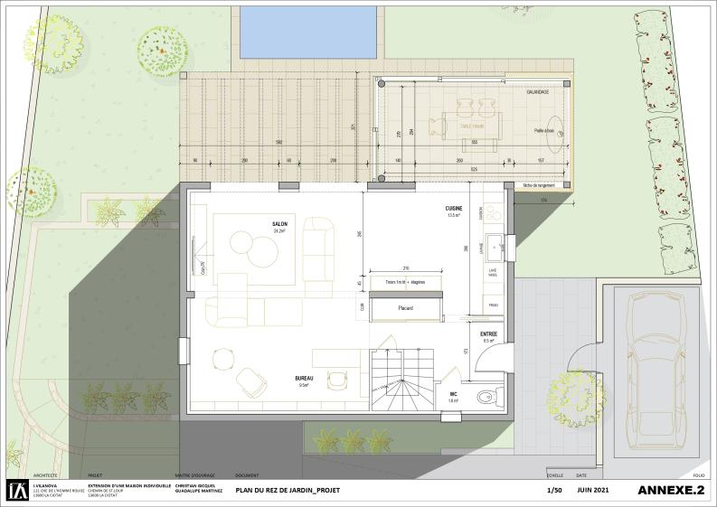 Plan des aménagements intérieurs