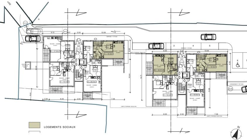 Plans rez-de-chaussée