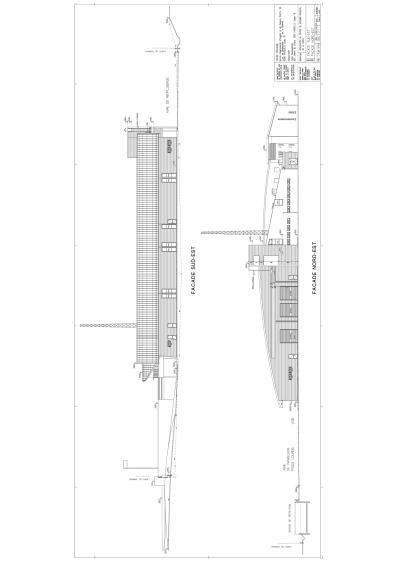 Elévations façades Sud-est et Nord-est
