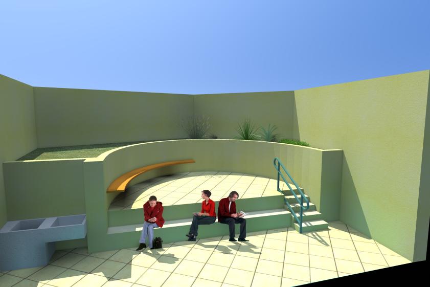 Projet d'aménagement de la cour