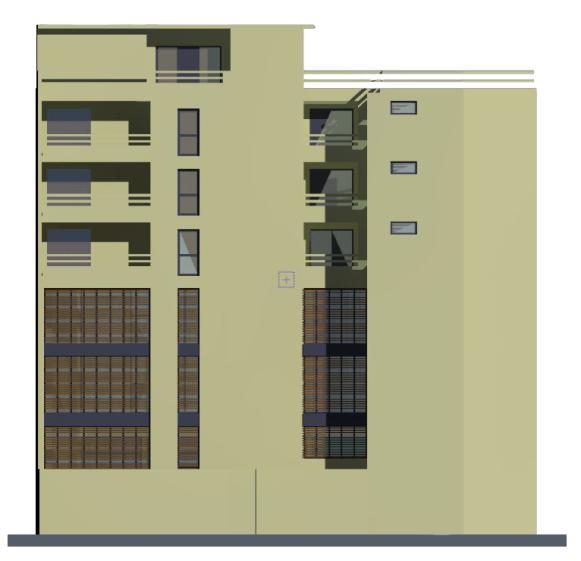 Variante : façade sur cour