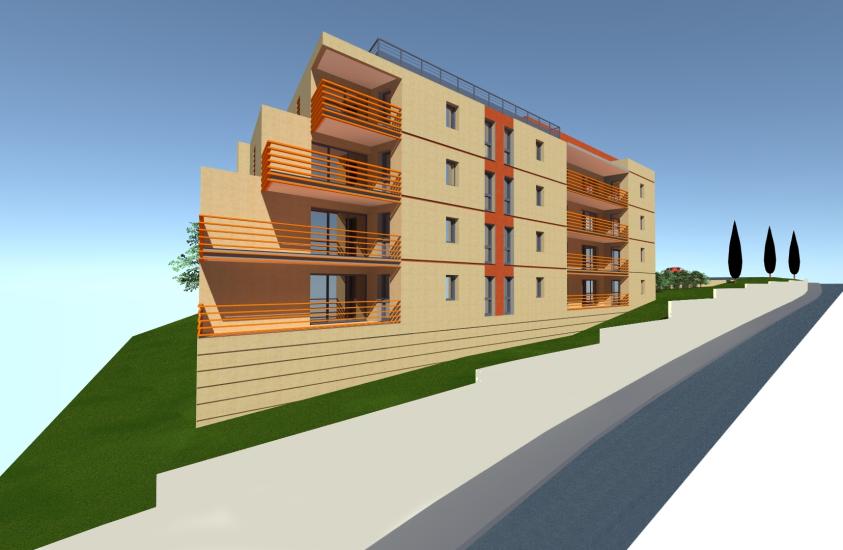 Vue en perspective sur rue