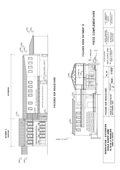 Elévations façades